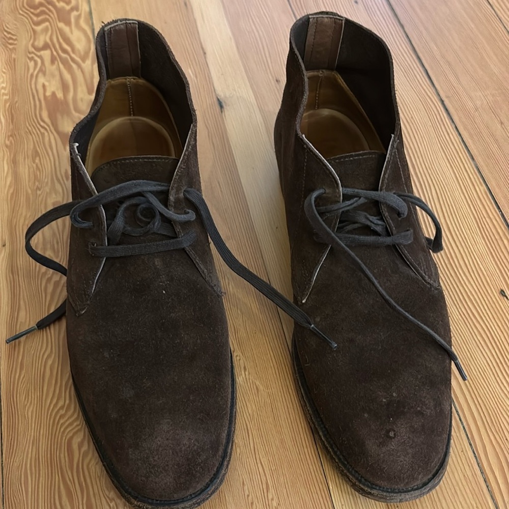 Polo Ralph Lauren x Crockett & Jones Brown Suede Chukkas